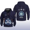 Mariners 50 Seasons Celebration 1977 2026 Quarter Zip Hoodie