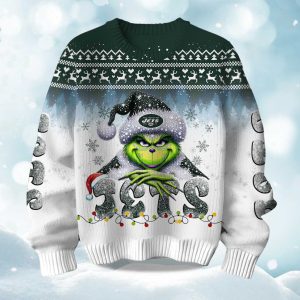 2025 Jets Grnch Season Christmas Ugly Sweater 1