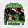 More Cocoa Less Drama Cat Meme Christmas Ugly Sweater 3 More Cocoa Less Drama Cat Meme Christmas Ugly Sweater