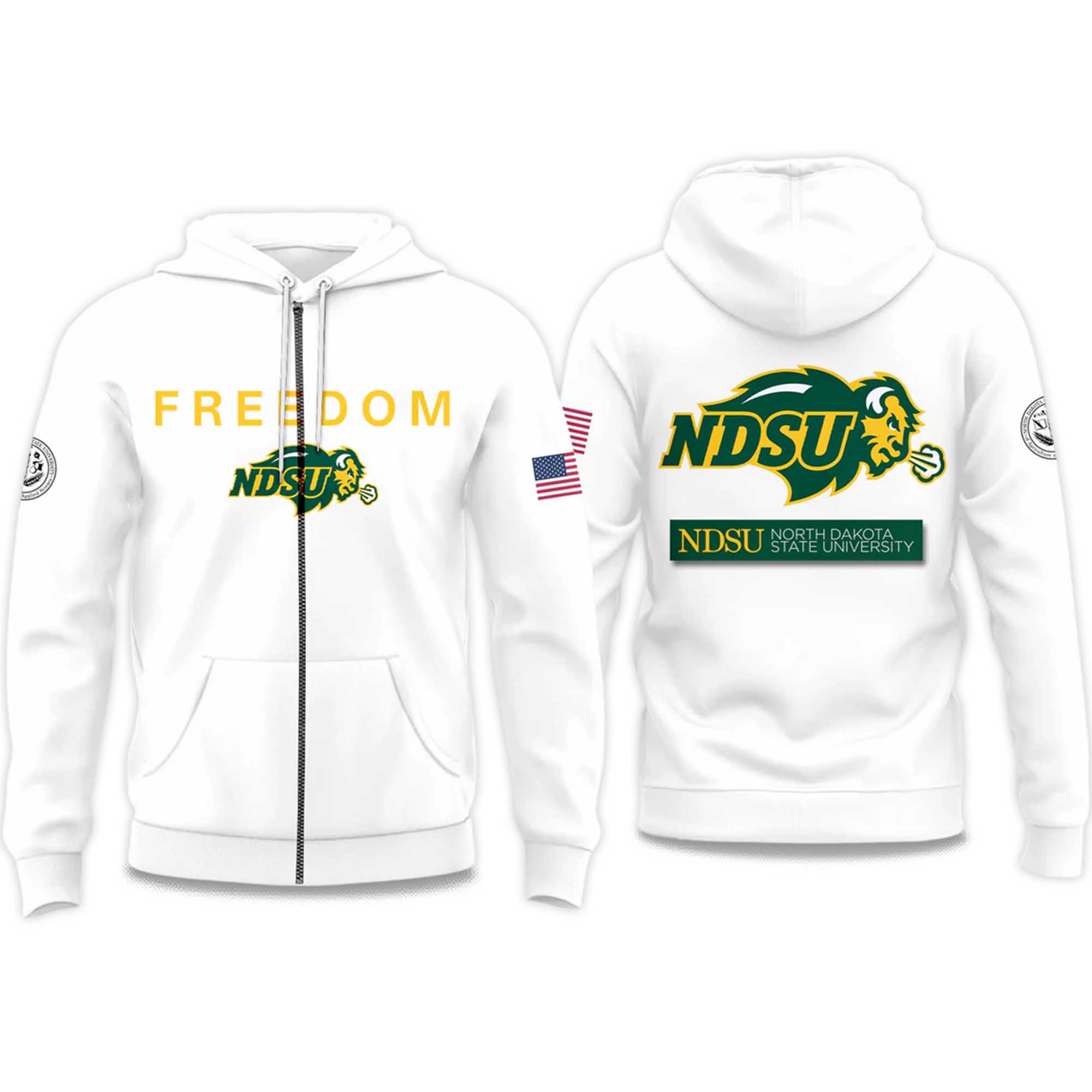 North Dakota State University Freedom 2025 Zip Hoodie North Dakota State University Freedom 2025 Zip Hoodie