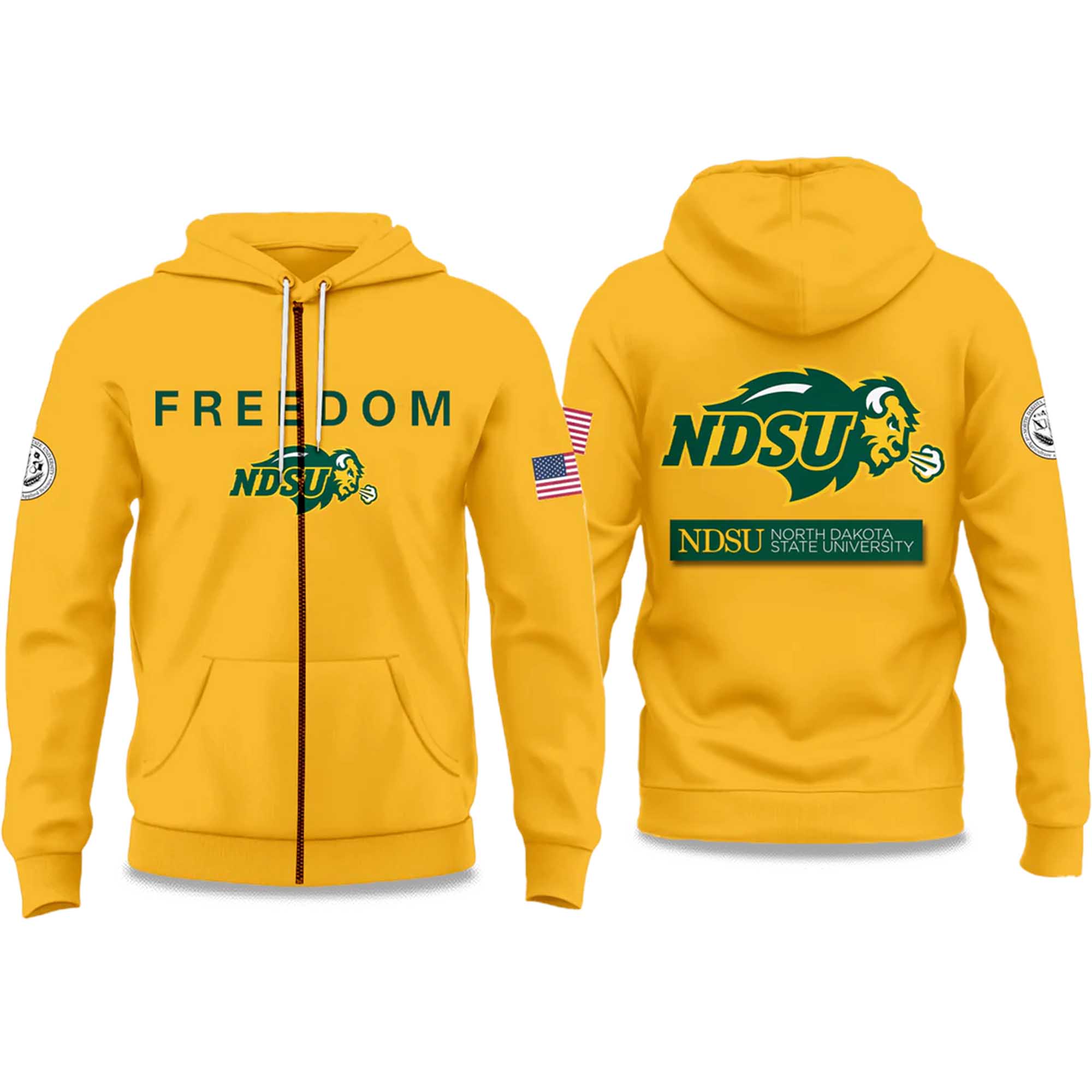 North Dakota State University Freedom 2025 Zip Hoodie 2 North Dakota State University Freedom 2025 Zip Hoodie (2)