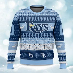 2025 Christmas Rays Baseball Personalized Ugly Sweater 1