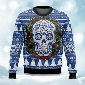 Awesome Sugar Skull Ugly Christmas Sweater