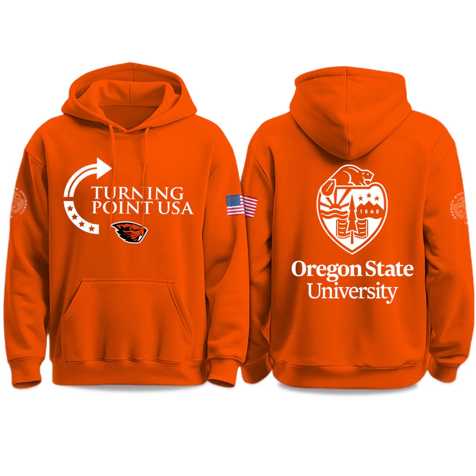 Oregon State University Turning Point USA 2025 Hoodie 2 Oregon State University Turning Point USA 2025 Hoodie