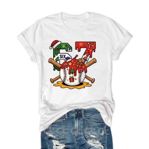 Sixty Seven Christmas Baseball T Shirt