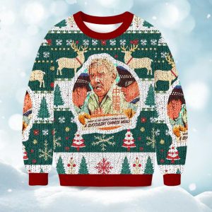 2025 Democracy Manifest Fun Christmas Ugly Sweater 1