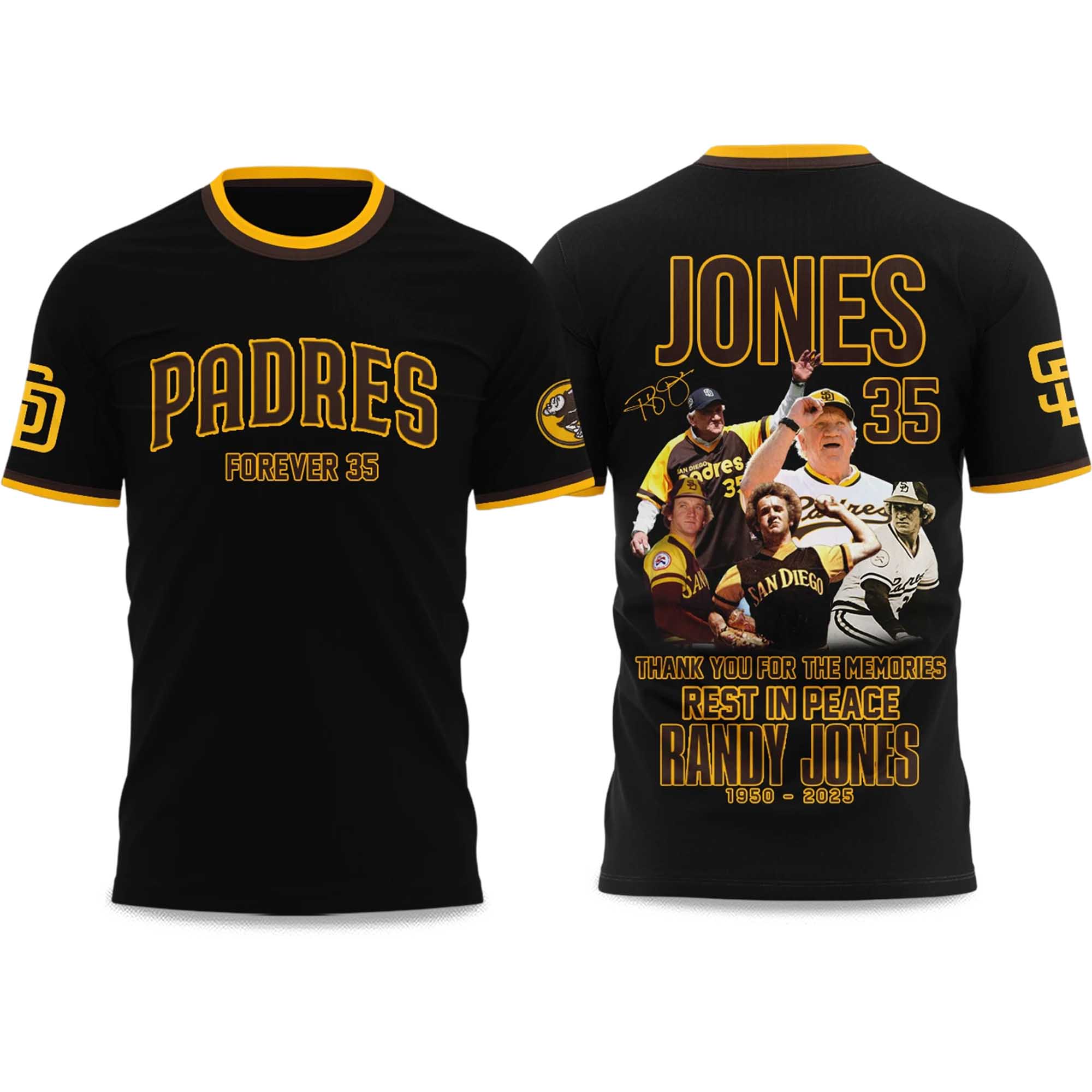 Padres Thank You For The Memories Rest In Peace Randy Jones 1950 2025 Shirt 2 Padres Thank You For The Memories Rest In Peace Randy Jones 1950 2025 Shirt