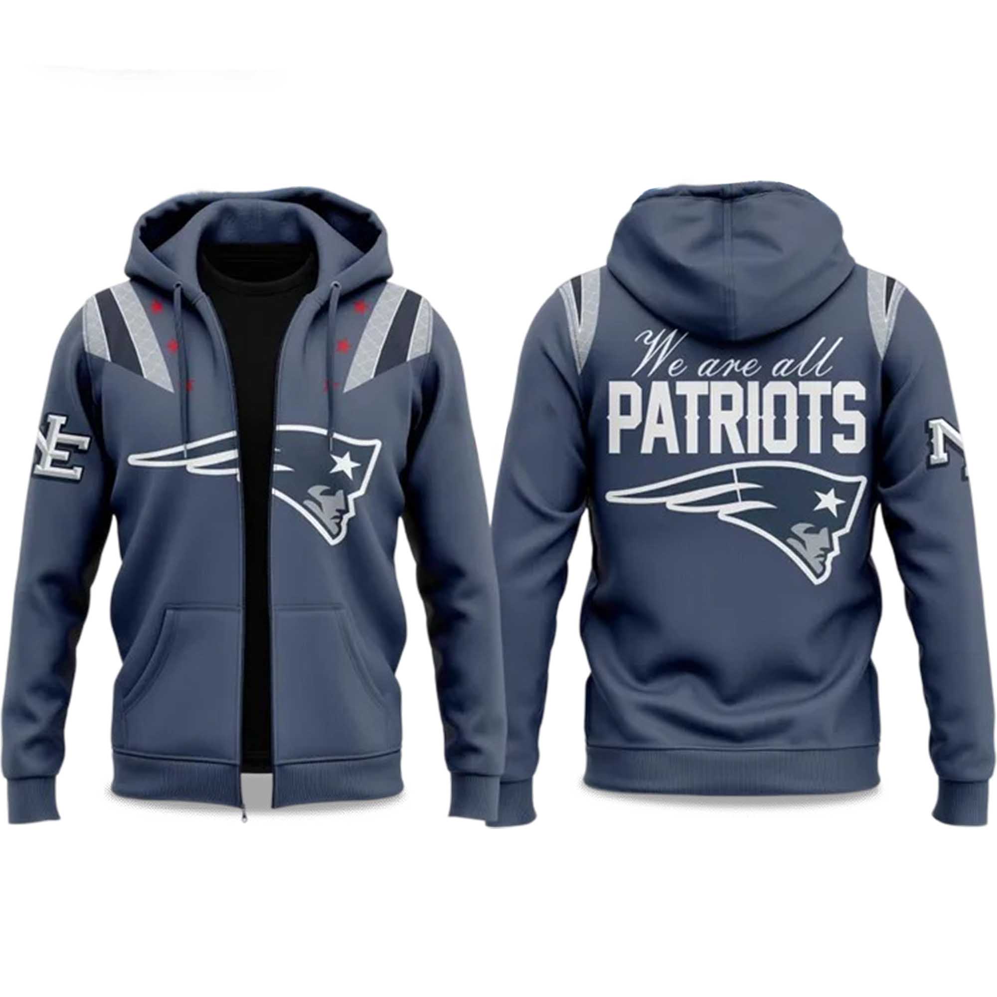 Patriots Rivalries We Are All Patriots 2025 Zip Hoodie Patriots Rivalries We Are All Patriots 2025 Zip Hoodie