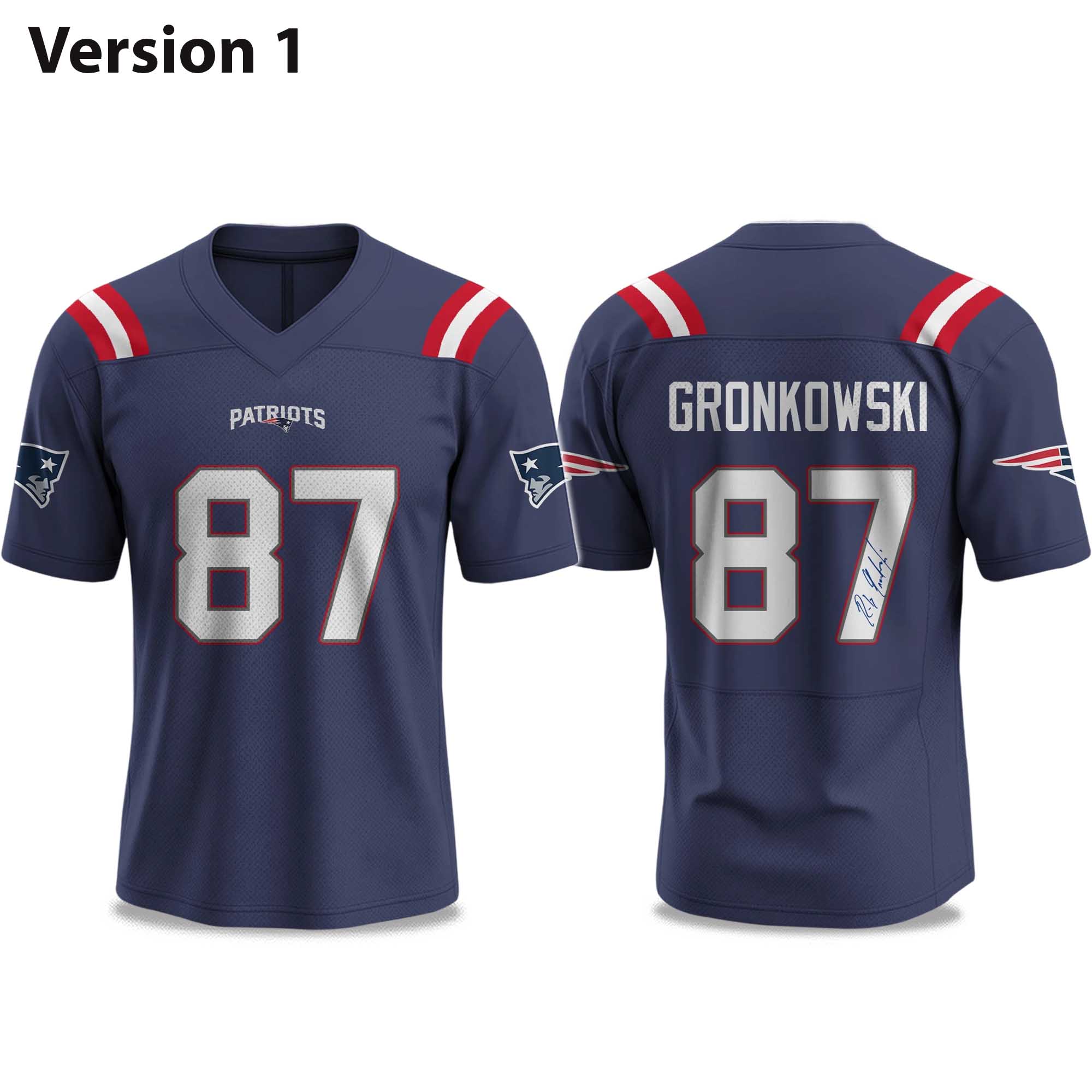 Patriots Rob Gronkowski Signature 2025 Football Jersey Patriots Rob Gronkowski Signature 2025 Football Jersey