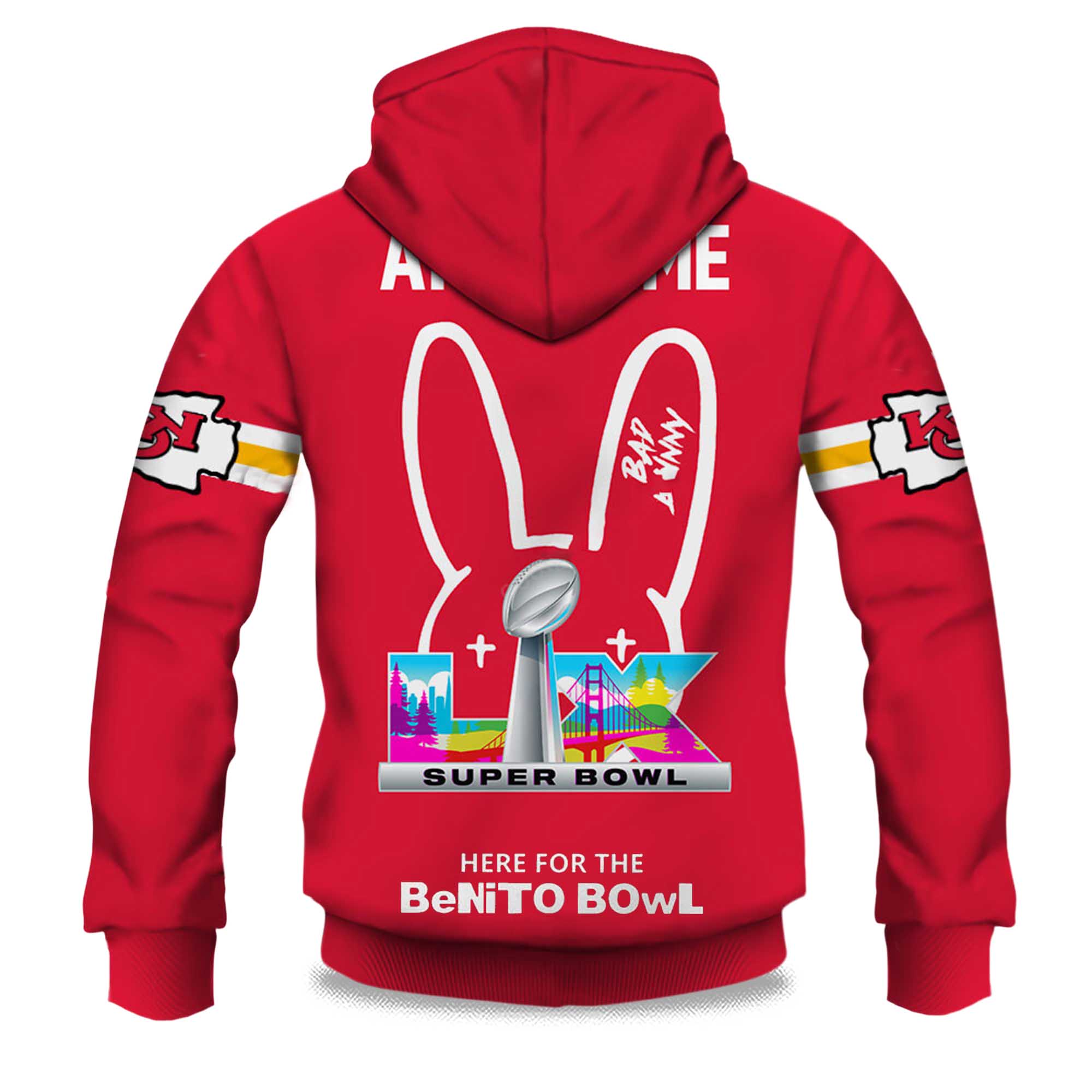 Personalized Chiefs Bad Bunny Bowl LX 2025 2026 Hoodie 2 Personalized Chiefs Bad Bunny Bowl LX 2025 2026 Hoodie 2