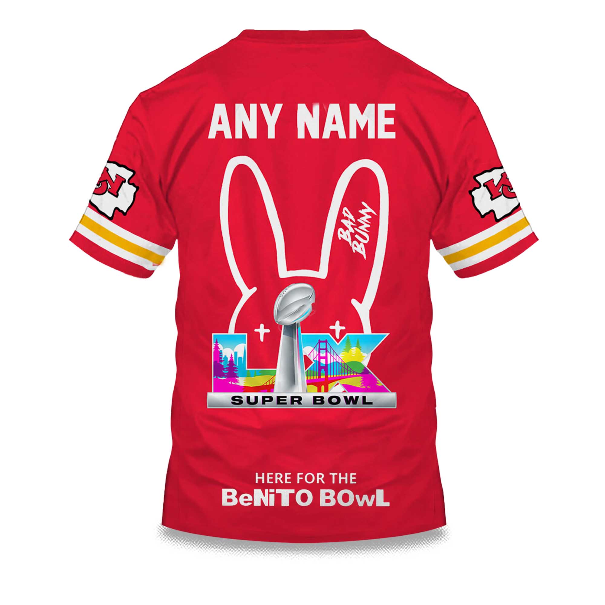 Personalized Chiefs Bad Bunny Bowl LX 2025 2026 Shirt 2 Personalized Chiefs Bad Bunny Bowl LX 2025 2026 Shirt 2