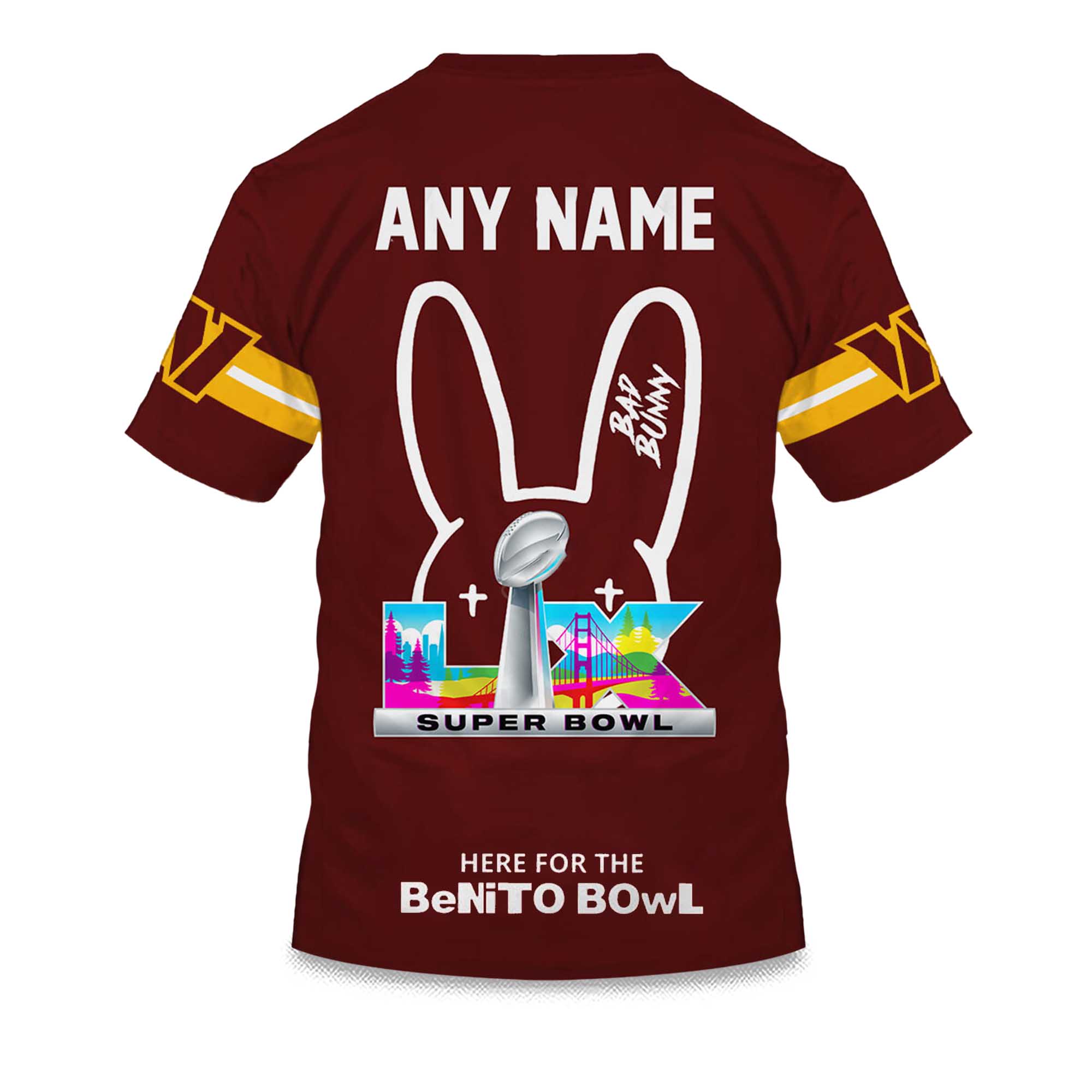 Personalized Commanders Bad Bunny Bowl LX 2025 2026 Shirt 2 Personalized Commanders Bad Bunny Bowl LX 2025 2026 Shirt 2