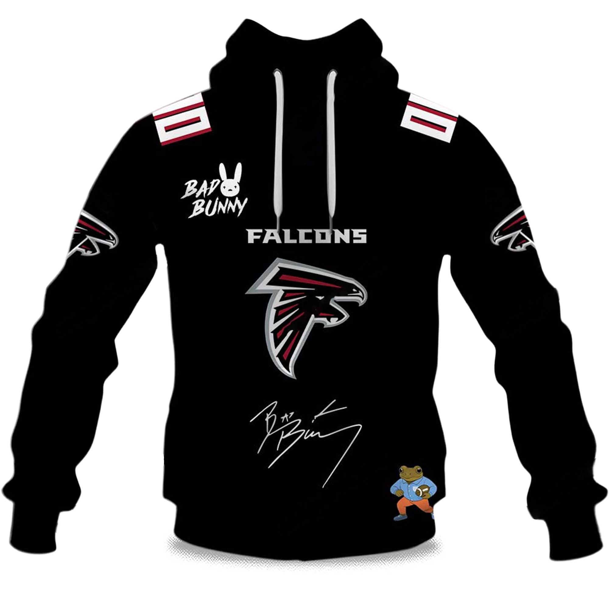 Personalized Falcons Bad Bunny Bowl LX 2025 2026 Hoodie Personalized Falcons Bad Bunny Bowl LX 2025 2026 Hoodie