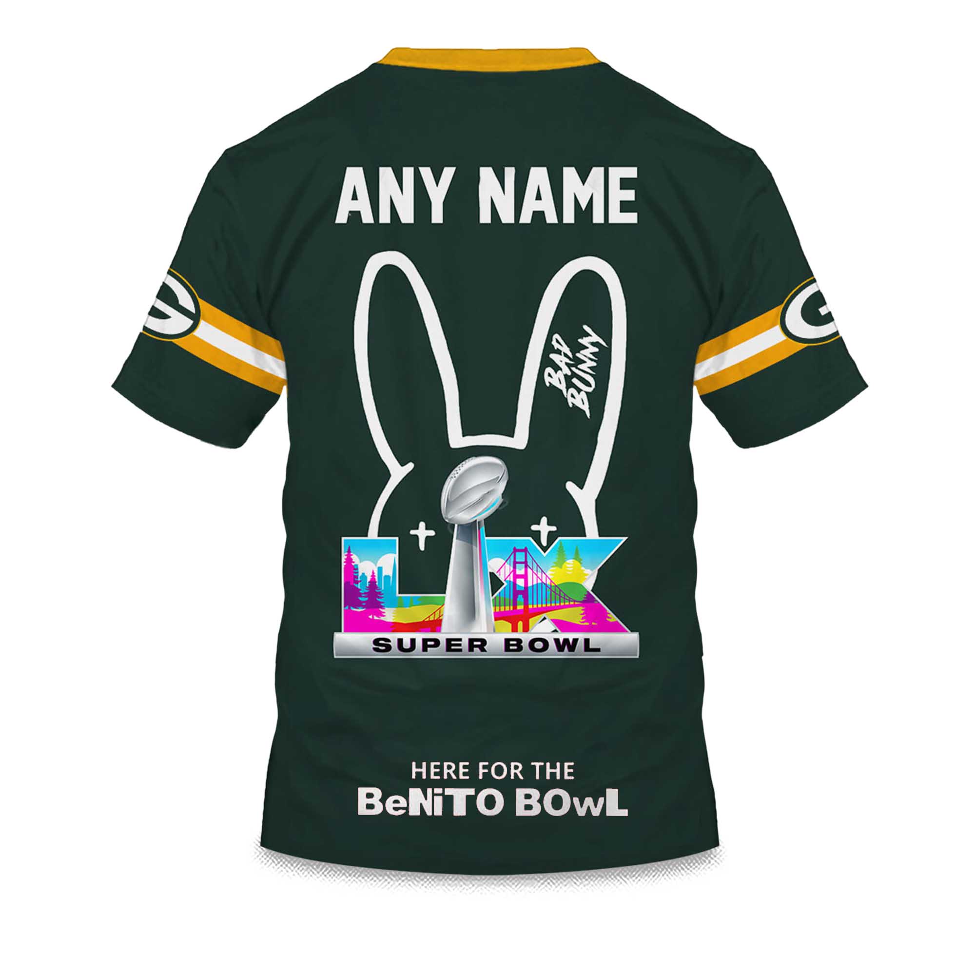 Personalized Packers Bad Bunny Bowl LX 2025 2026 Shirt 2 Personalized PackersBad Bunny Bowl LX 2025 2026 Shirt 2