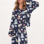Polar Express Christmas Silky Satin Pajama Set