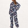 Polar Express Christmas Silky Satin Pajama Set