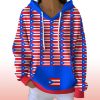 Puerto Rico Flag Printed Hoodie