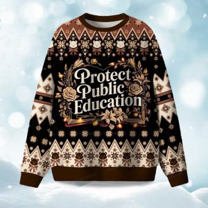 Protect Public Education Christmas Ugly Sweater 1