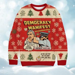 This is Democracy Manifest Christmas Ugly Sweater 1