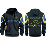 Rams Rivalries Midnight Mode Uniforms 2025 Quarter Zip Hoodie