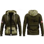 Ravens Salute to Service 2025 Zip Hoodie