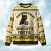 Read Banned Books Drink Coffee Fight Evil Christmas Ugly Sweater 1