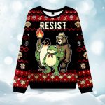 Resist Animal Christmas Ugly Christmas Sweater