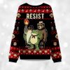 Resist Animal Christmas Ugly Christmas Sweater