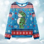 Resist Portland Frog Christmas Ugly Christmas Sweater