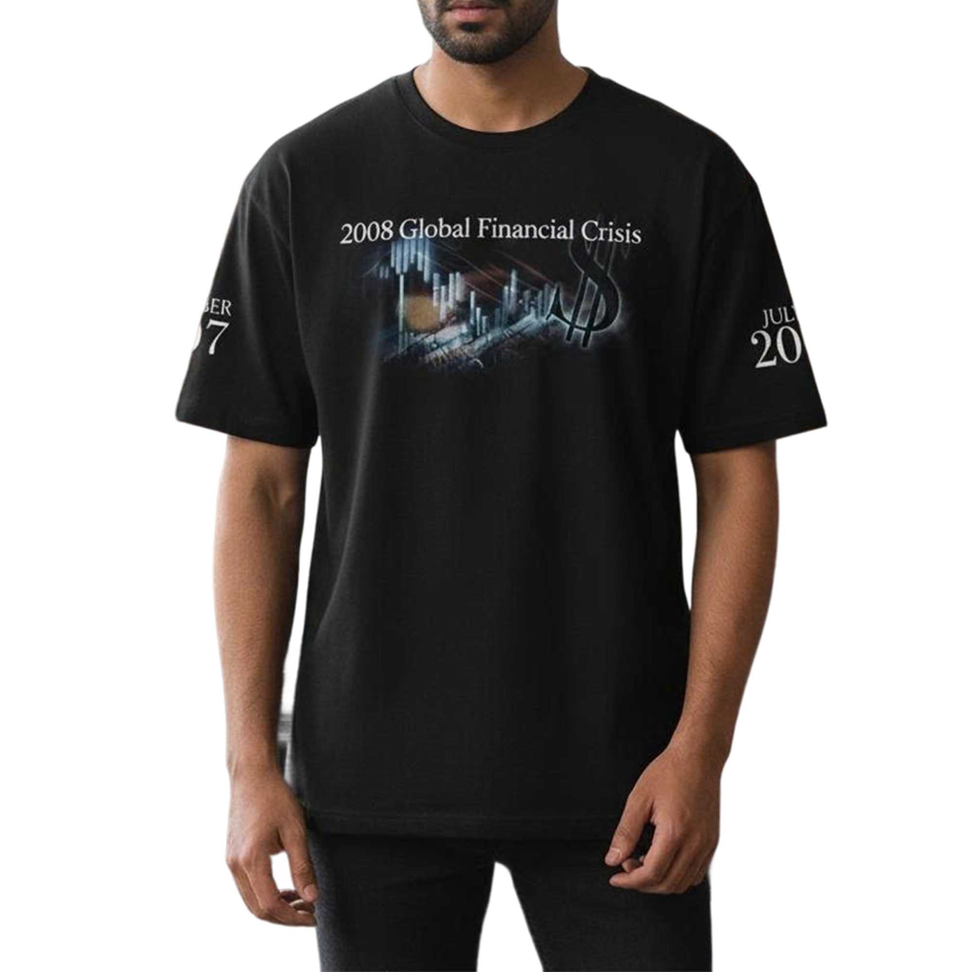 Rob Dillingham Wears 2008 Global Financial Crisis T-Shirt Rob Dillingham Wears 2008 Global Financial Crisis T-Shirt