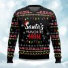 Santa’s Favorite Mom Ugly Christmas Sweater 5 Santa's Favorite Mom Ugly Christmas Sweater 1