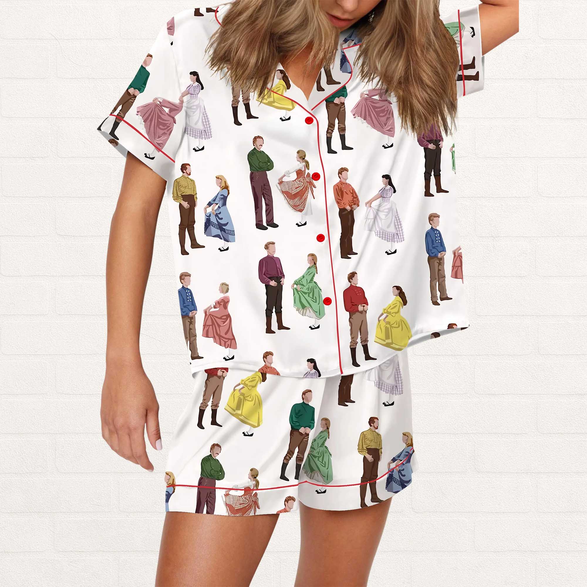 Seven Brides For Seven Brothers Silky Satin Pajama Set Seven Brides For Seven Brothers Silky Satin Pajama Set