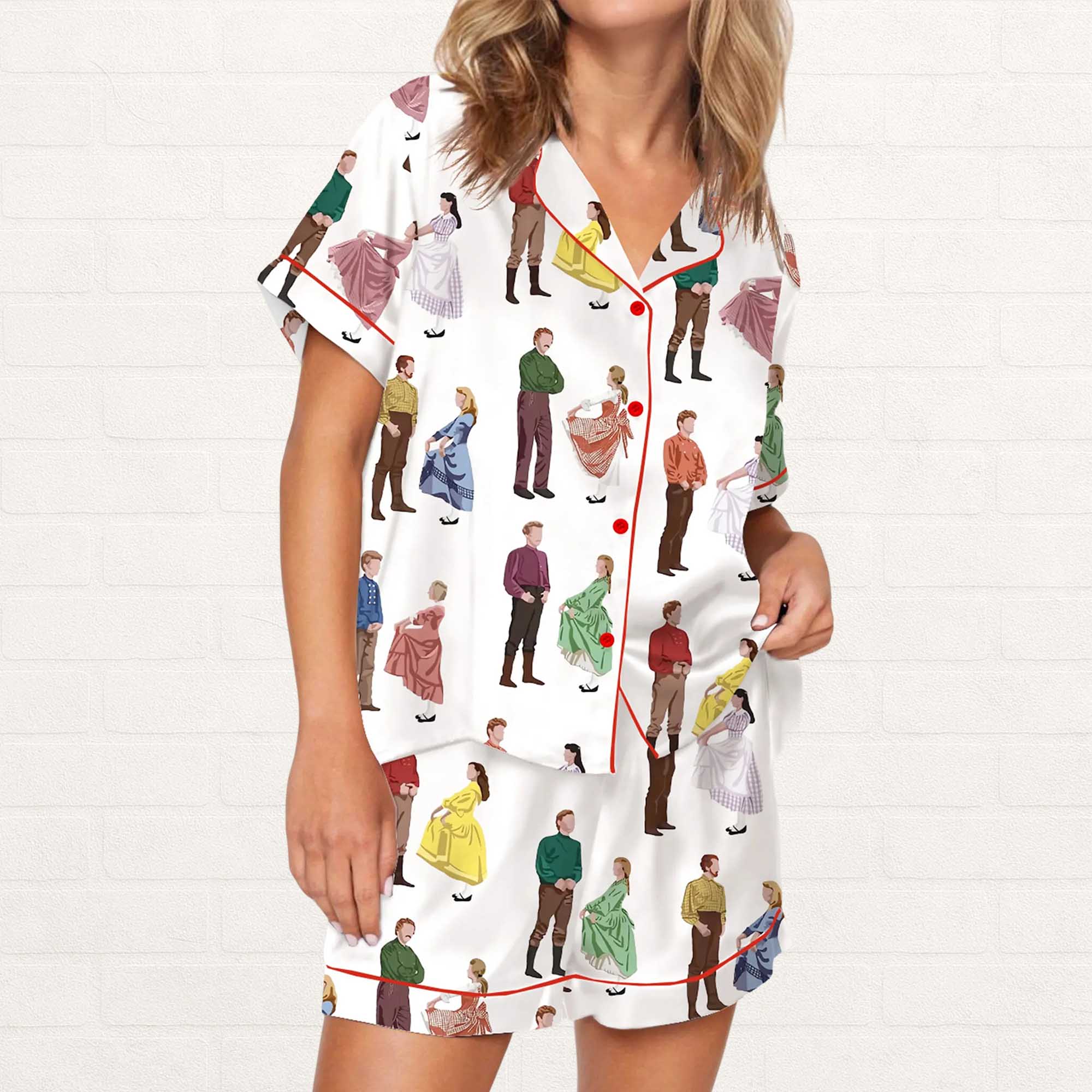 Seven Brides For Seven Brothers Silky Satin Pajama Set 2 Seven Brides For Seven Brothers Silky Satin Pajama Set