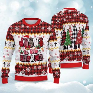 2025 Jesus Is The Reason Christmas Ugly Sweater