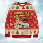 This is Democracy Manifest Christmas Ugly Sweater
