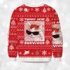 Tummy Ache Survivor Funny Cat Christmas Ugly Sweater 2