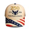 US 250th United States of America 1776 2026 Hat