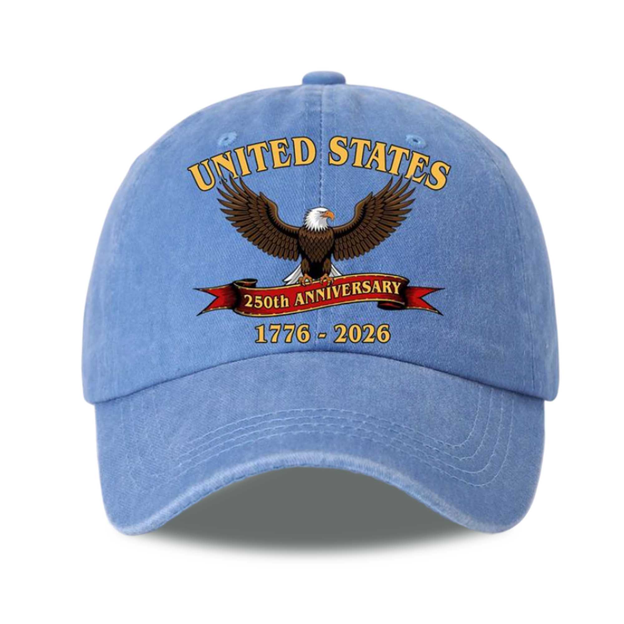 United States 250th Anniversary 1776-2026 Print Hat 3 United States 250th Anniversary 1776 2026 Print Hat
