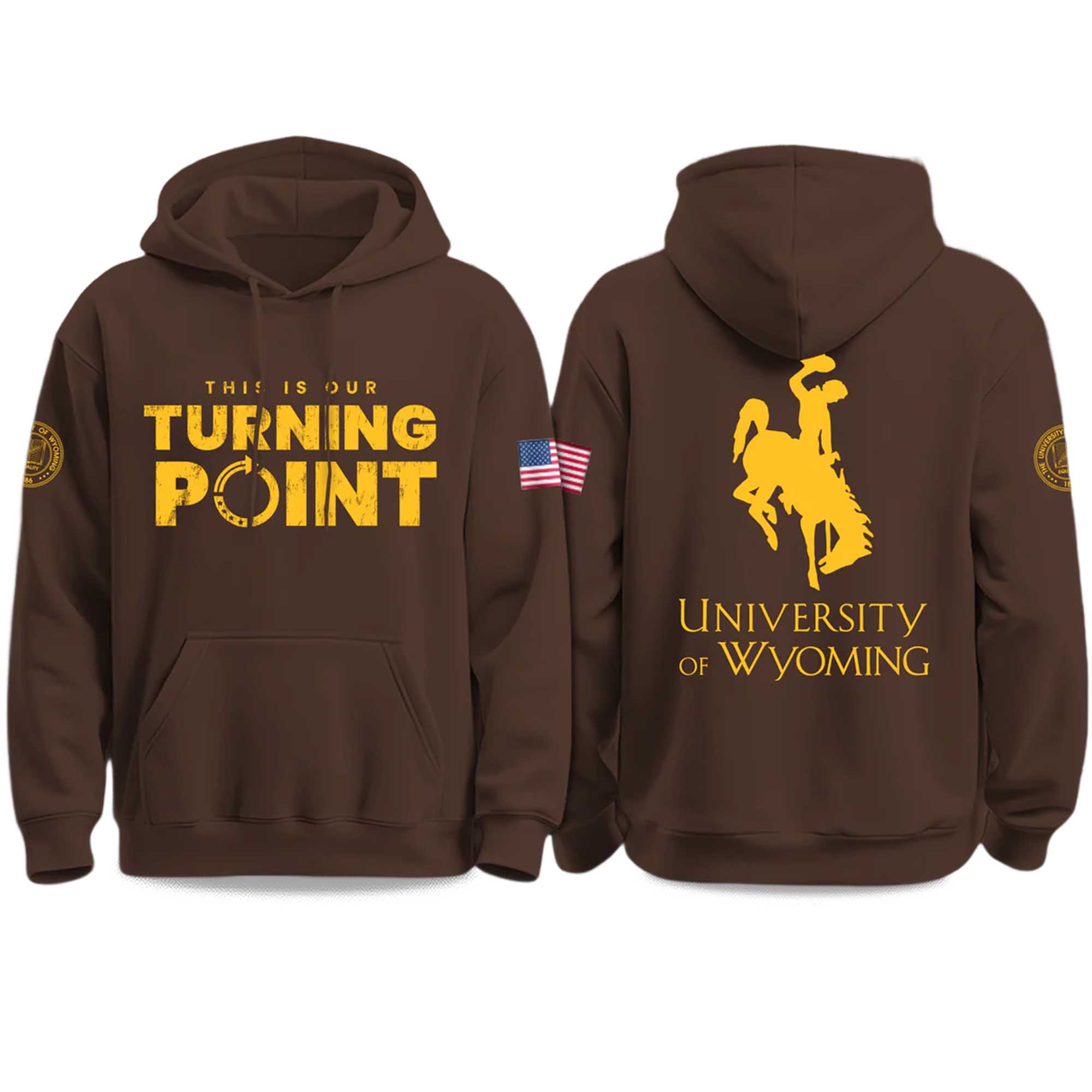 University of Wyoming This Is Our Turning Point USA 2025 Hoodie 2 University of Wyoming This Is Our Turning Point USA 2025 Hoodie