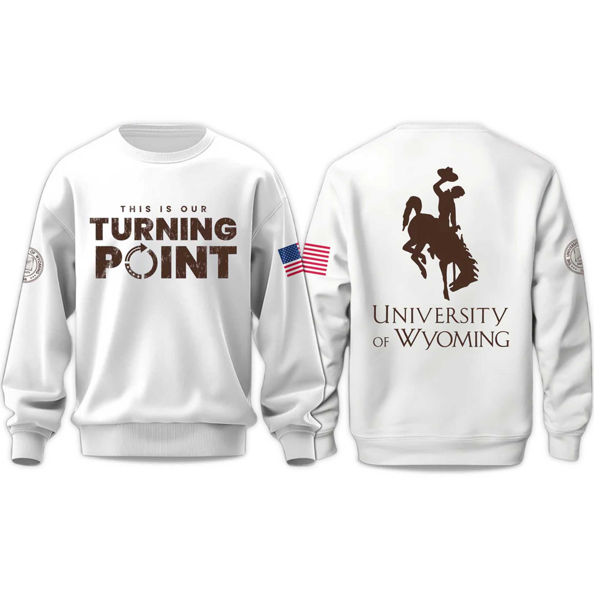 University of Wyoming This Is Our Turning Point USA 2025 Sweatshirt University of Wyoming This Is Our Turning Point USA 2025 Sweatshirt