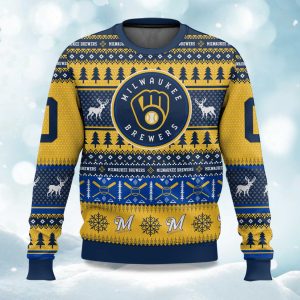 2025 Christmas Brewers Baseball Personalized Ugly Sweater 1