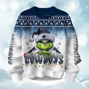 2025 Cowboys Grnch Season Christmas Ugly Sweater 1