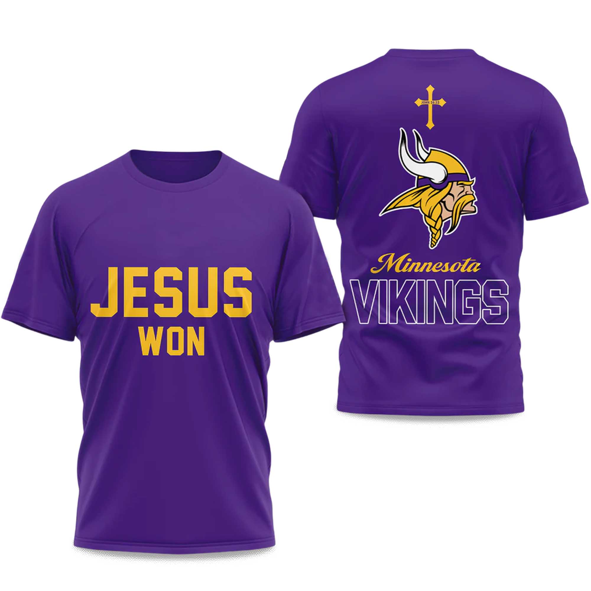 Vikings Jesus Won 2025 Shirt 2 Vikings Jesus Won 2025 Shirt 2