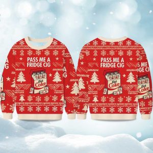 Christmas Pass Me A Fridge Cig Diet Coke Ugly Sweater