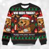 Who Needs Fingers Happy New Year Kurwa Christmas Ugly Sweater