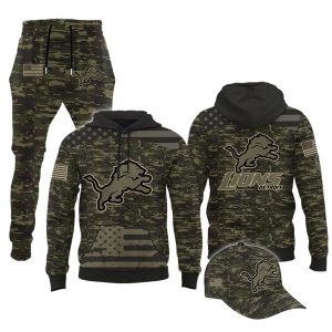 2025 Lions Salute to Service Camo Hoodie 1