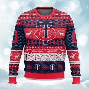 2025 Christmas Twins Baseball Personalized Ugly Sweater 1