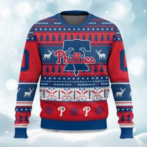 2025 Christmas Phillies Baseball Personalized Ugly Sweater 1