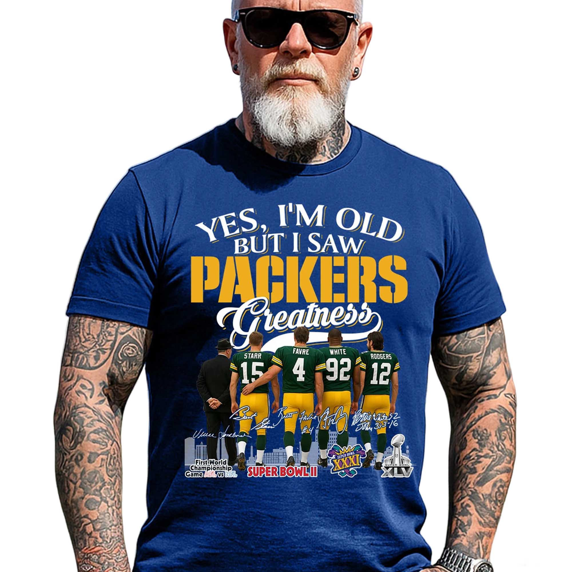 Yes, I’m Old But I Saw Packers Greatness Shirt 2 Yes, I’m Old But I Saw Packers Greatness Shirt