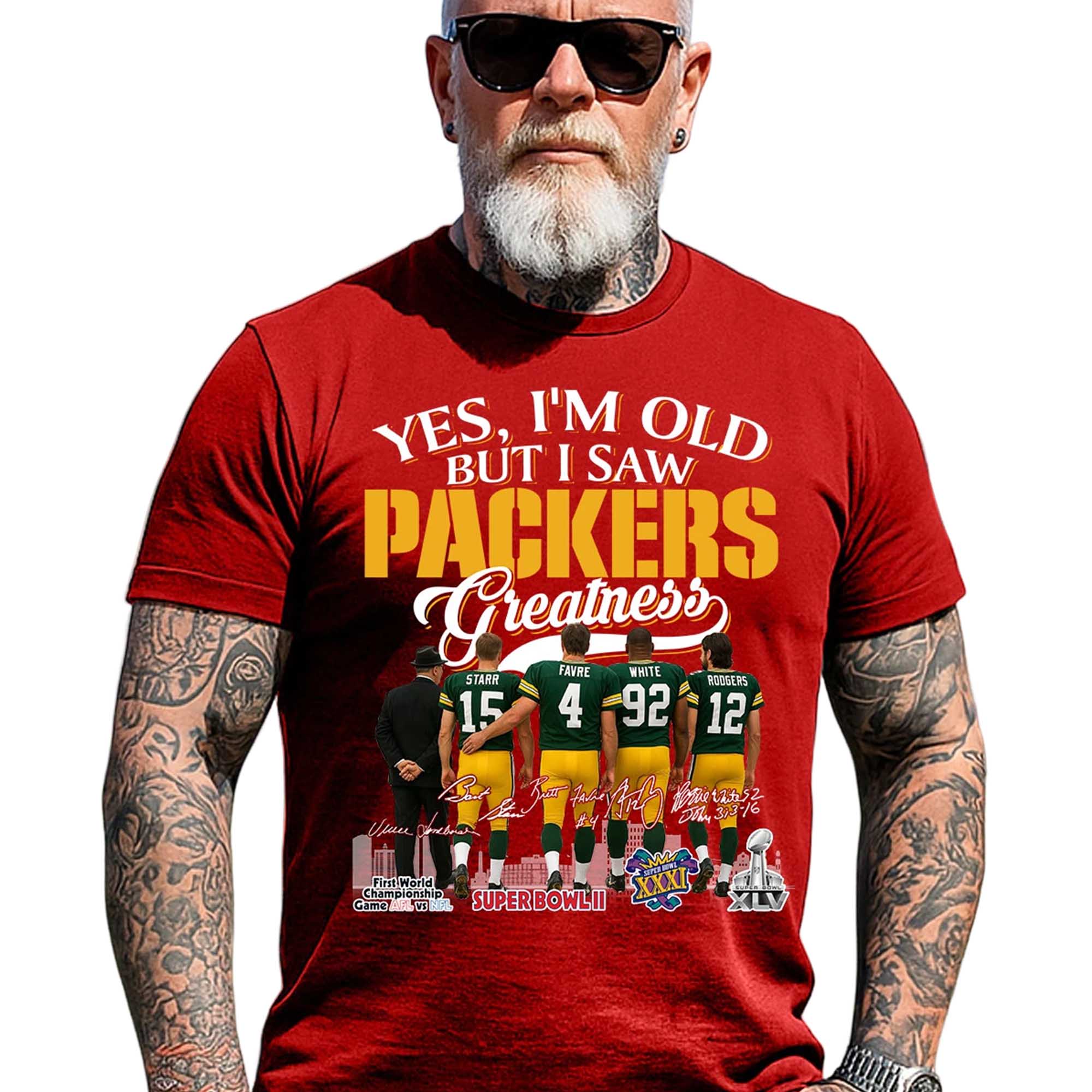Yes, I’m Old But I Saw Packers Greatness Shirt 3 Yes, I’m Old But I Saw Packers Greatness Shirt